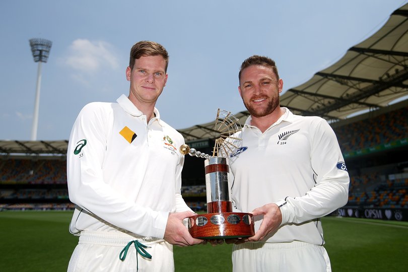 Steve Smith and Brendon McCullum in 2015.