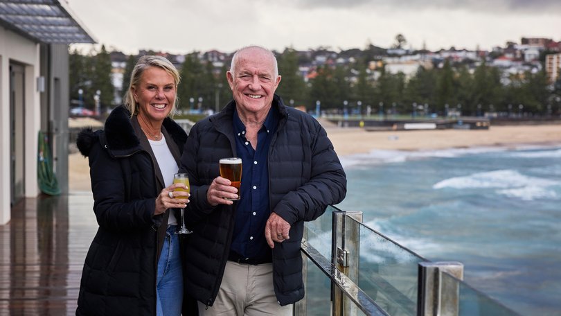Rick and Sarah Stein overlooking Coogee Beach.