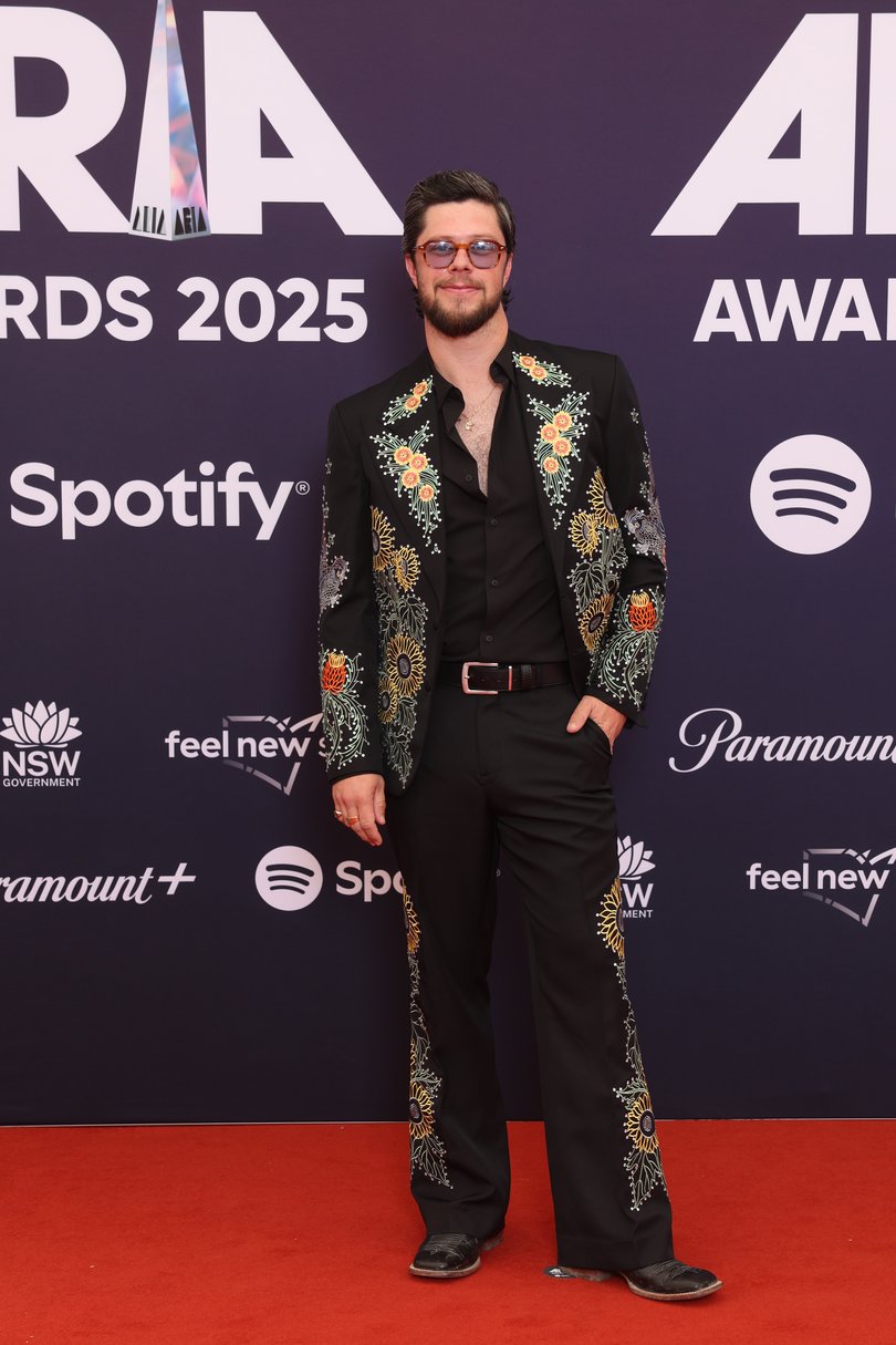 SYDNEY, AUSTRALIA - NOVEMBER 19: Dylan Wright attends the 2025 ARIA Awards at Hordern Pavilion at Hordern Pavilion on November 19, 2025 in Sydney, Australia. (Photo by Mark Metcalfe/Getty Images)
