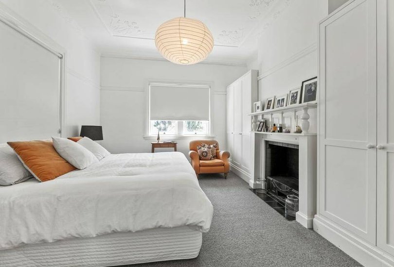 One of the home's four bedrooms.