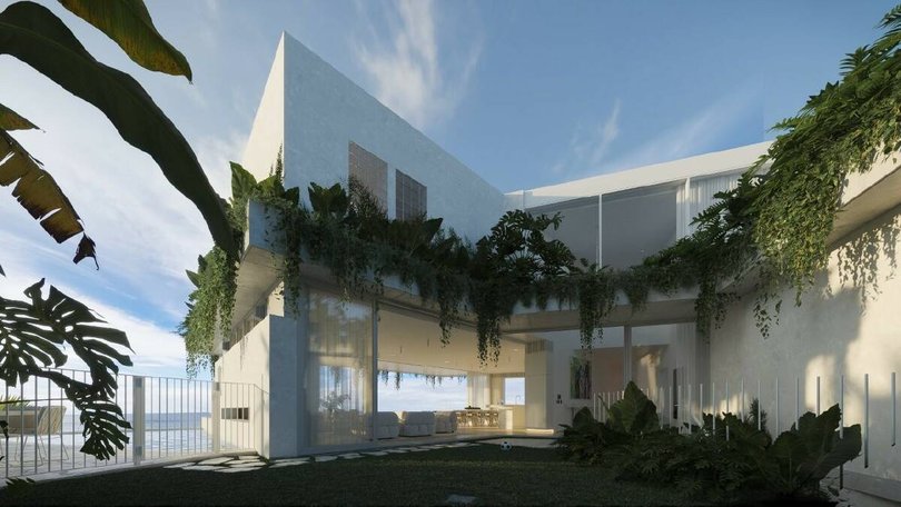 Plants and greenery cascade and drape over the exterior. Pic: GRAYA.