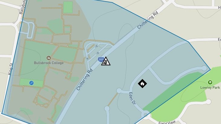 A smoke warning has been issued in Bullsbrook due to a house fire.