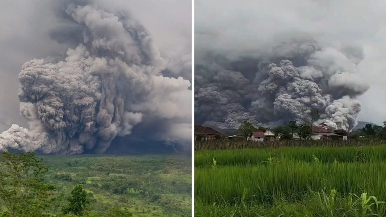 A volcano in Indonesia has erupted.
