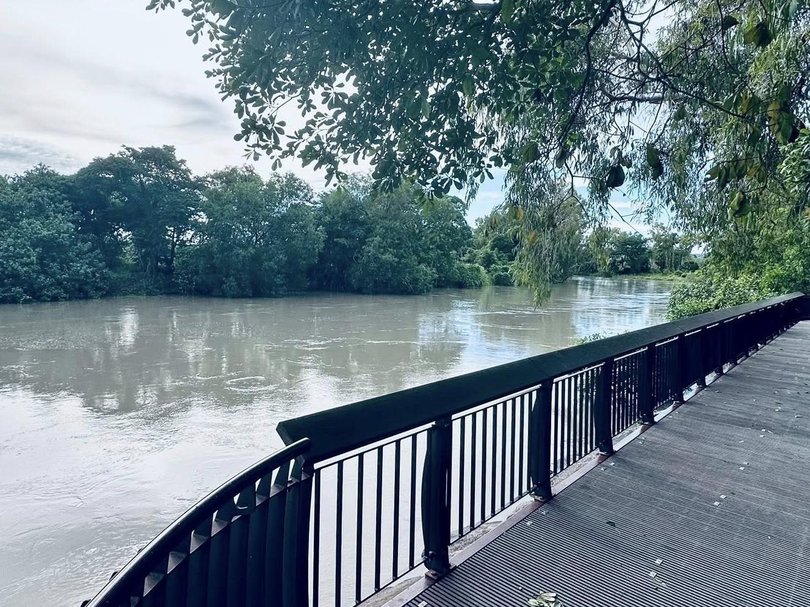 Rivers and creeks have started to swell. Picture: Facebook