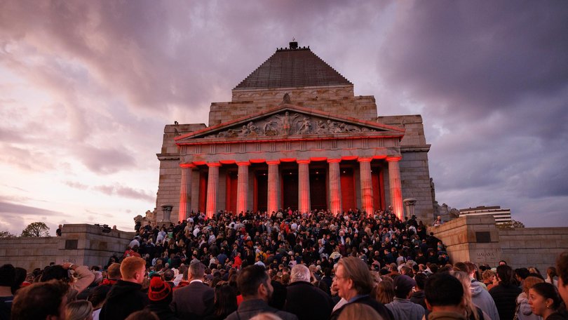 The trio allegedly disrupted the Dawn Service.