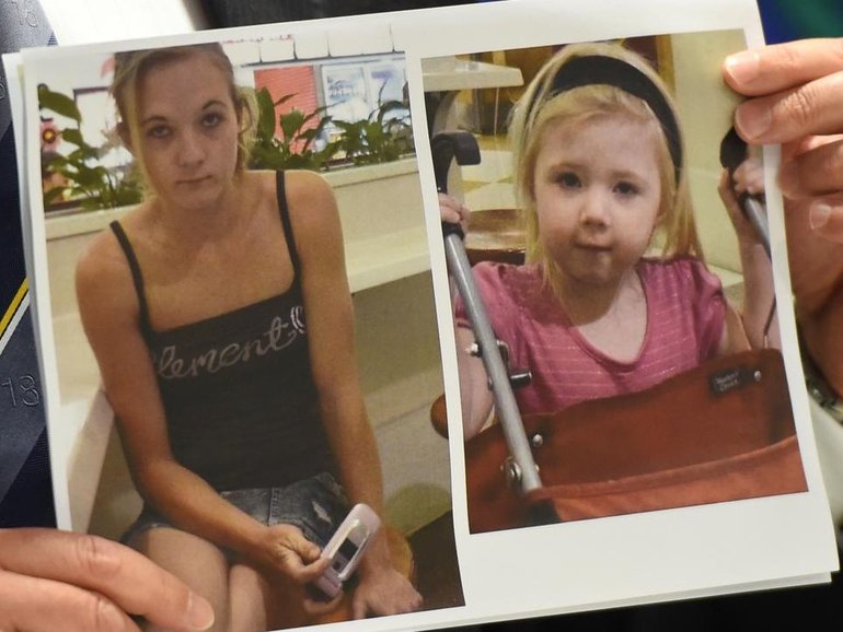 Karlie Pearce-Stevenson and her two-year-old daughter Khandalyce Pearce were murdered in 2008. (Dean Lewins/AAP PHOTOS)
