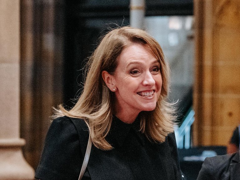 NSW Liberals eye ex-TV reporter Kellie Sloane as new leader.