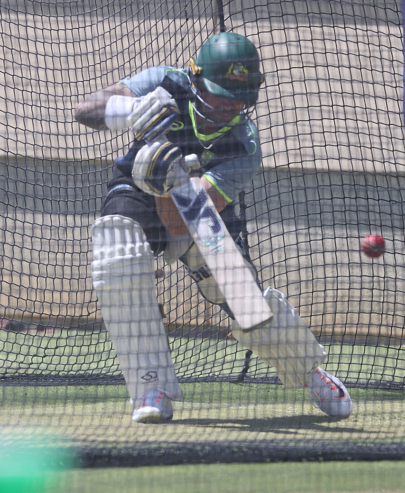 Jake Weatherald in the nets on Thursday.