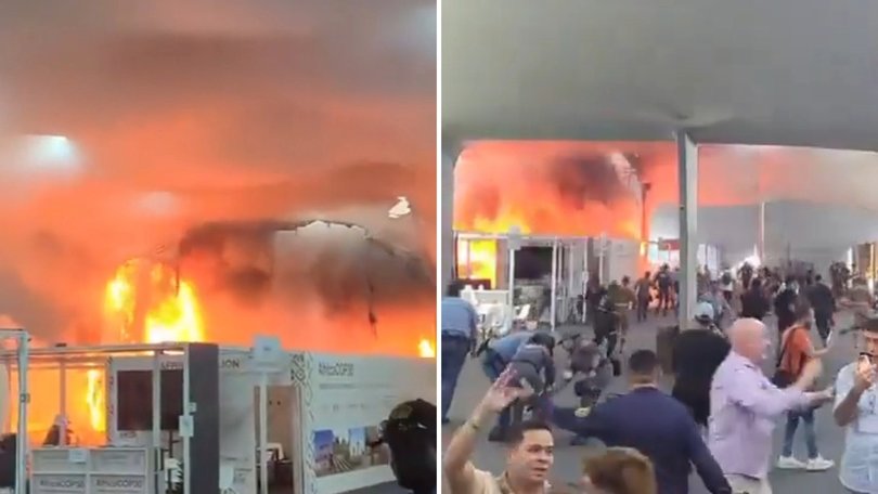 A fire has broken out at COP30 climate talks in Brazil.