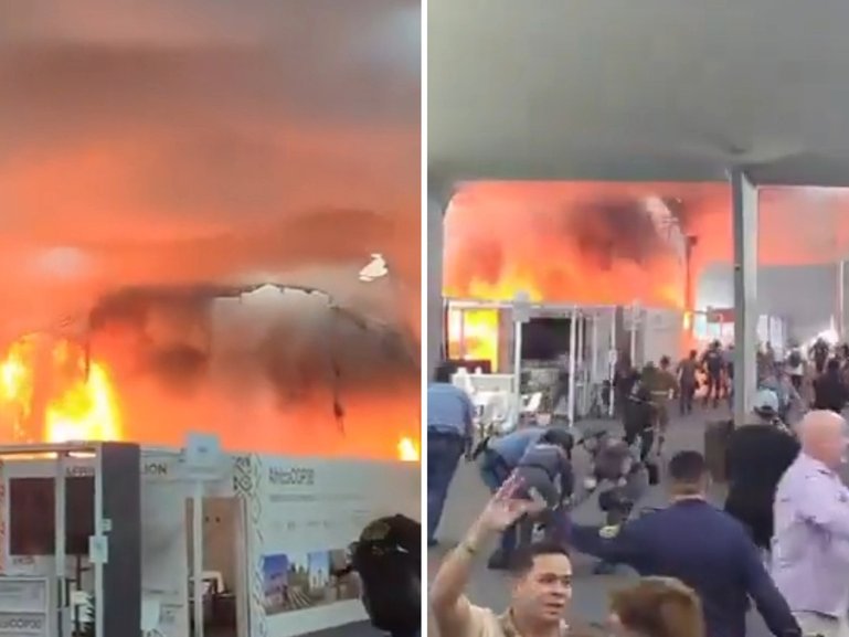 A fire has broken out at COP30 climate talks in Brazil.