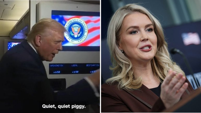 White House Press Secretary Karoline Leavitt has responded after the US President told a reporter to be ‘quiet piggy’.