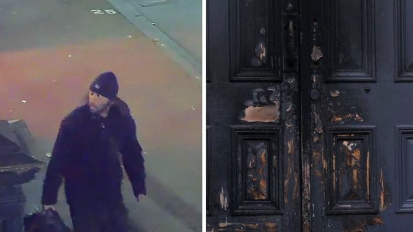 Police released CCTV of a man shortly after the fire.