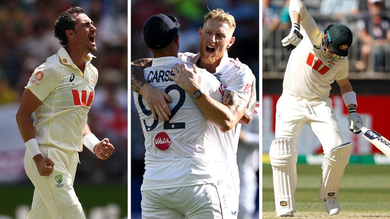 Mitchell Starc, Ben Stokes and Steve Smith were among the headlines on Day 1 in Perth.