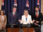 Shadow Health Minister Anne Ruston, shadow minister for Energy Dan Tehan, Australian Opposition Leader Sussan Ley and shadow Home Affairs Minister Jonno Duniam.