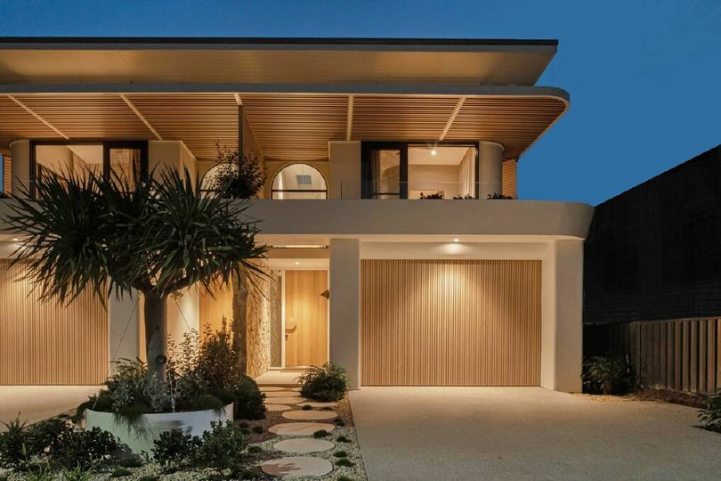 The couple's last project was a new build comprising two luxury side-by-side duplexes in Long Jetty.
