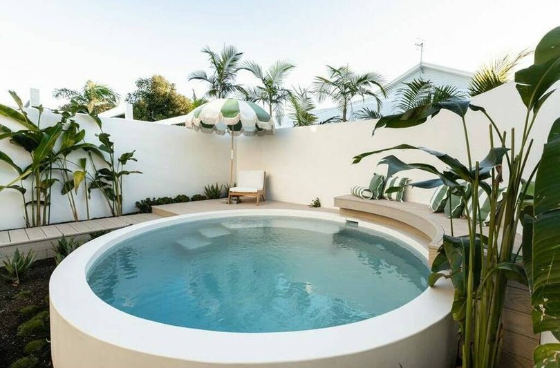 The pool in House 2.