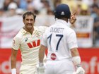Mitchell Starc struck early in England’s second innings.