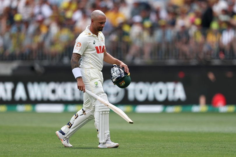 Jake Weatherald had a torrid two-ball stay at the crease in the first innings.
