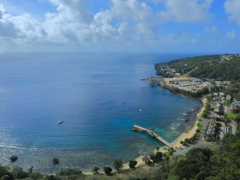 Flying Fish Cove is the main settlement on Christmas Island. Originally named after British survey-ship Flying-Fish, the town is often just called ‘The Settlement’.