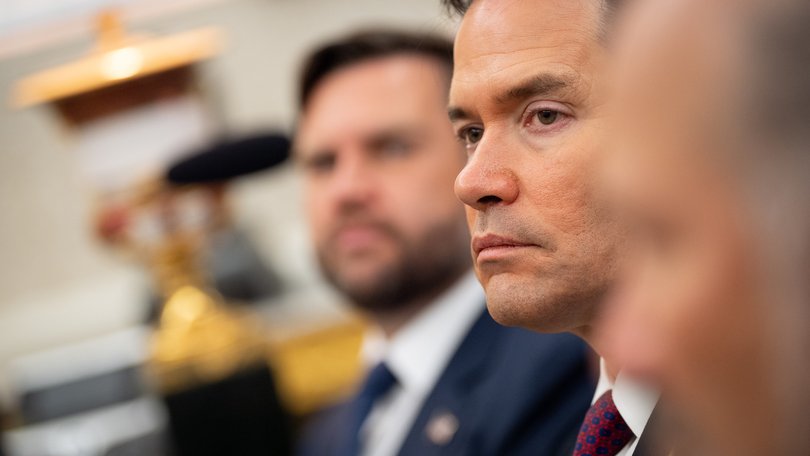 Secretary of State Marco Rubio in the Oval Office on October 7.