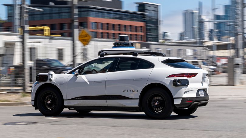  Waymo autonomous taxi in San Francisco. 