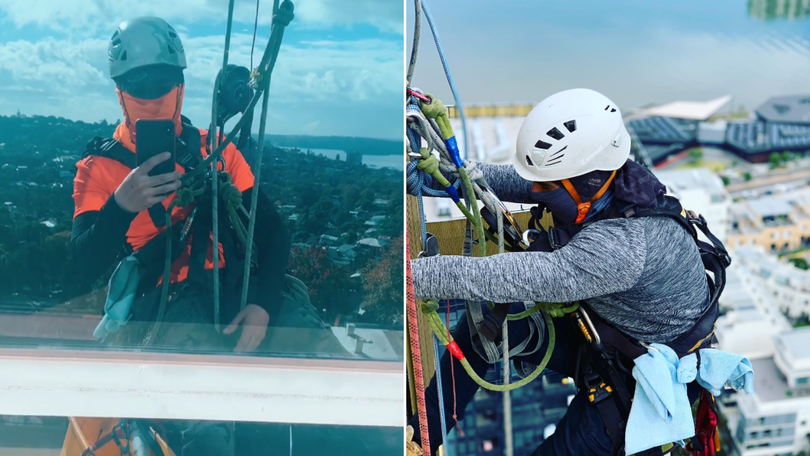 Bonilla has shared photos of himself at work on social media.