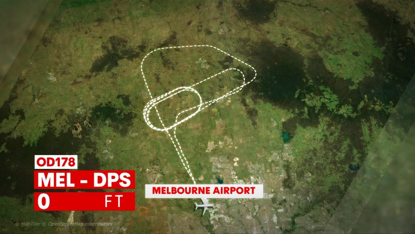 An engine failure has forced a flight bound for Bali to return to Melbourne. 