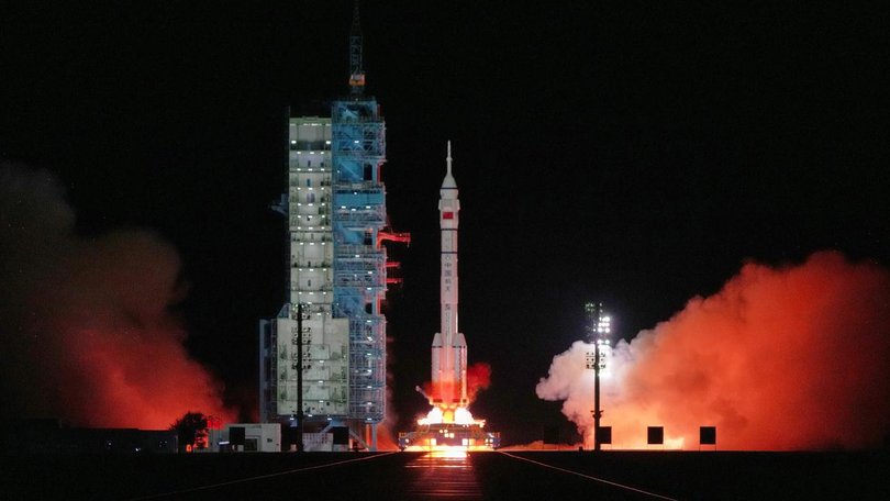 A new spacecraft is en route to China's space station after a vessel there was damaged.