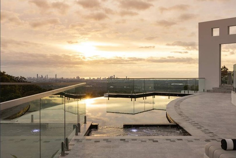 The infinity edge pool.