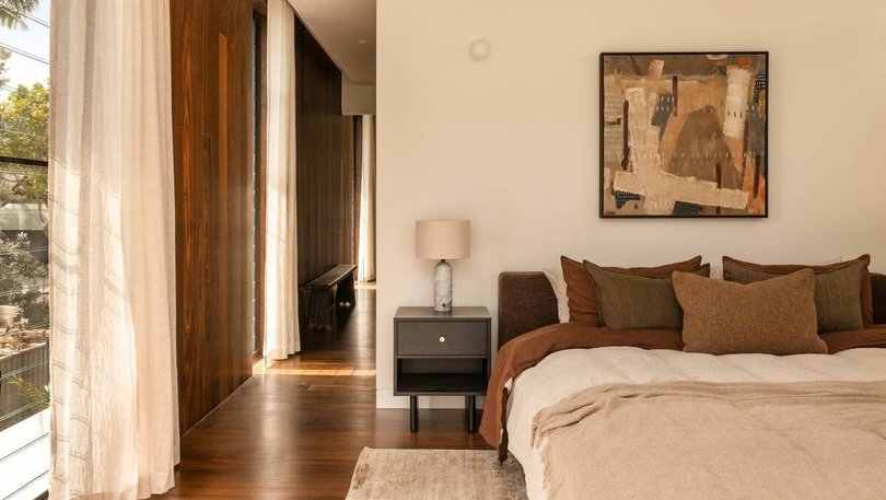 One of the four bedrooms.