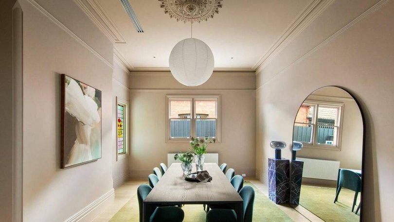 The formal dining room.