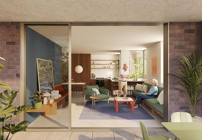 Interiors of the Collins & Turner mid-level apartment design. Source: Planning NSW
