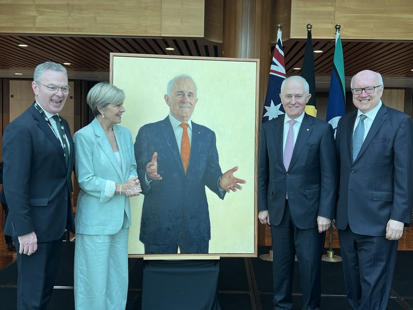 Malcolm Turnbull's portrait has been unveiled.