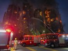 Firefighters have battled a blaze at the Wang Fuk Court residential estate into the night. 