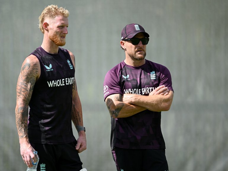 Ian Healy believes a heavy Ashes defeat could see Brendon McCullum (right) lose his job.