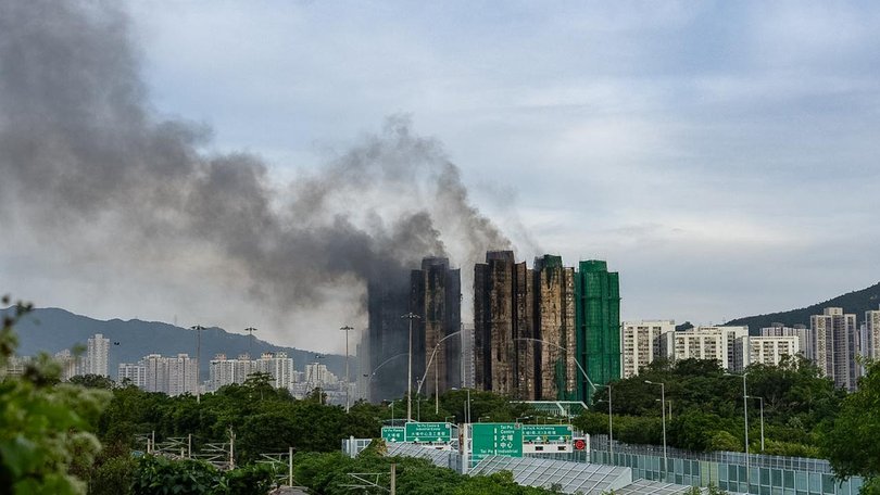 It is unclear how many people remain missing or trapped at a high-rise building complex. (AP PHOTO)
