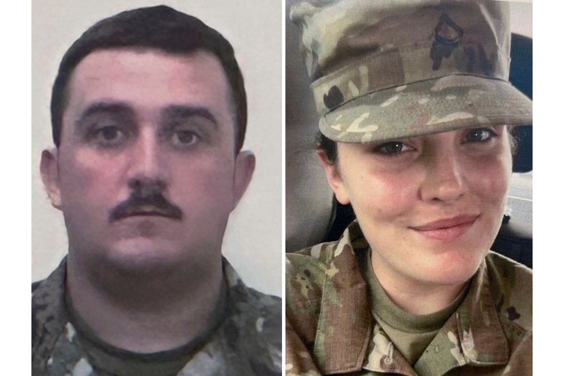 National Guard members Staff Sgt. Andrew Wolfe and Specialist Sarah Beckstrom were attacked on Wednesday.