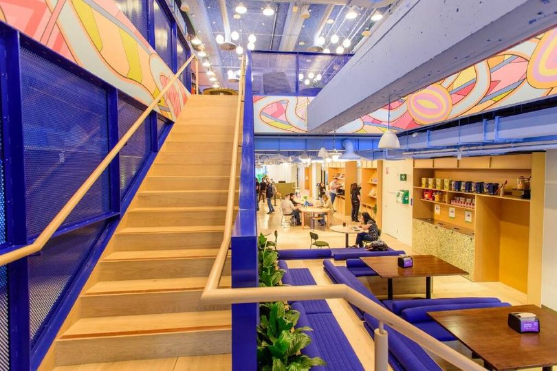 Central staircase connects floors. Picture Atlassian