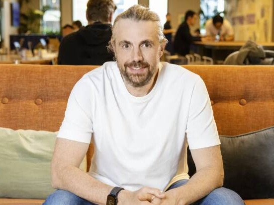 Mike Cannon Brookes in Melbourne Head Office. Picture Atlassian