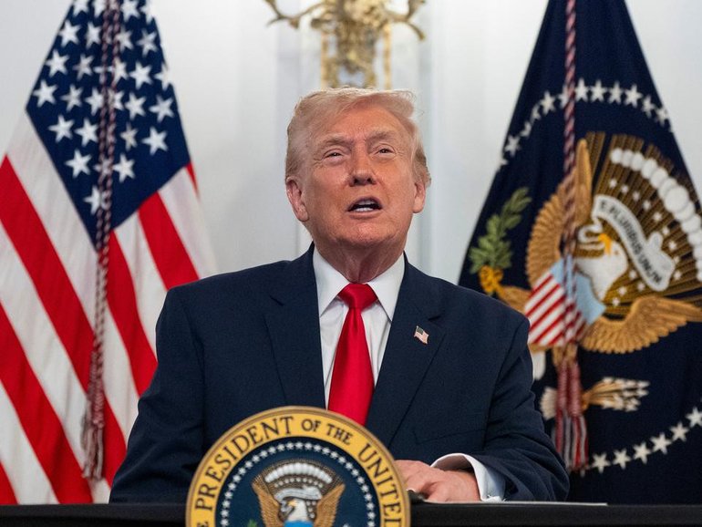 US President Donald Trump says he will "denaturalise migrants who undermine domestic tranquility". (AP PHOTO)