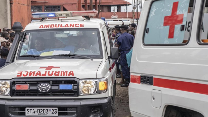 Officials estimate a boat that capsized had been carrying at least 200 passengers.