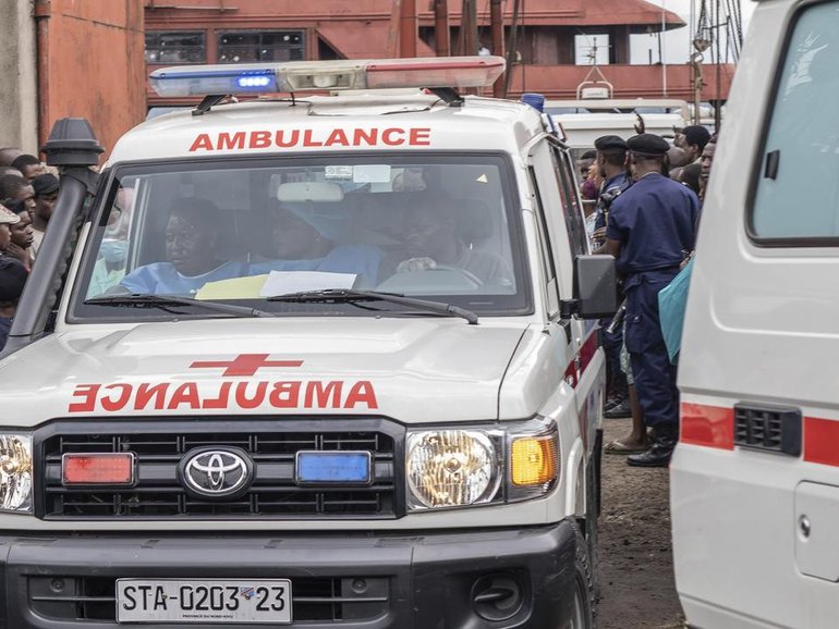 Officials estimate a boat that capsized had been carrying at least 200 passengers.