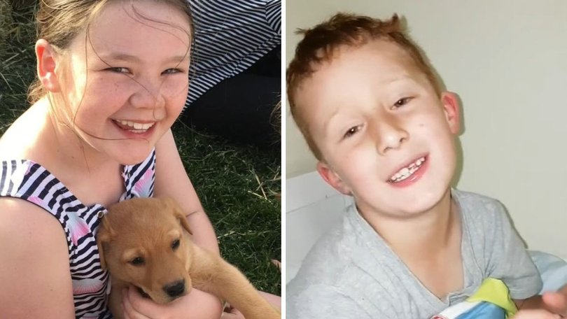 Emma Mason and Mia Bannister each have a necklace containing a small amount of their children’s ashes.