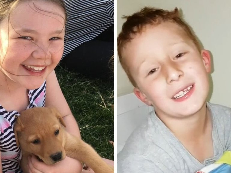 Emma Mason and Mia Bannister each have a necklace containing a small amount of their children’s ashes.