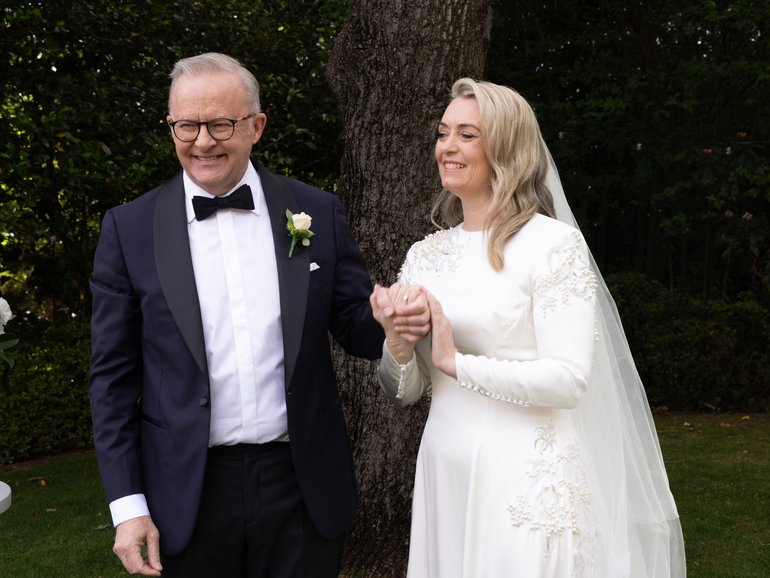 The Prime Minister Anthony Albanese and Jodie Haydon got married in Canberra.