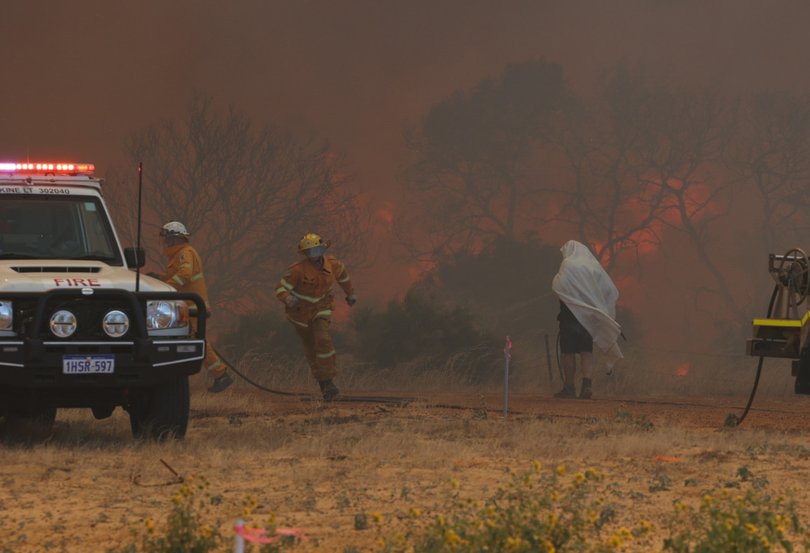 Bushfire in Geraldton. 