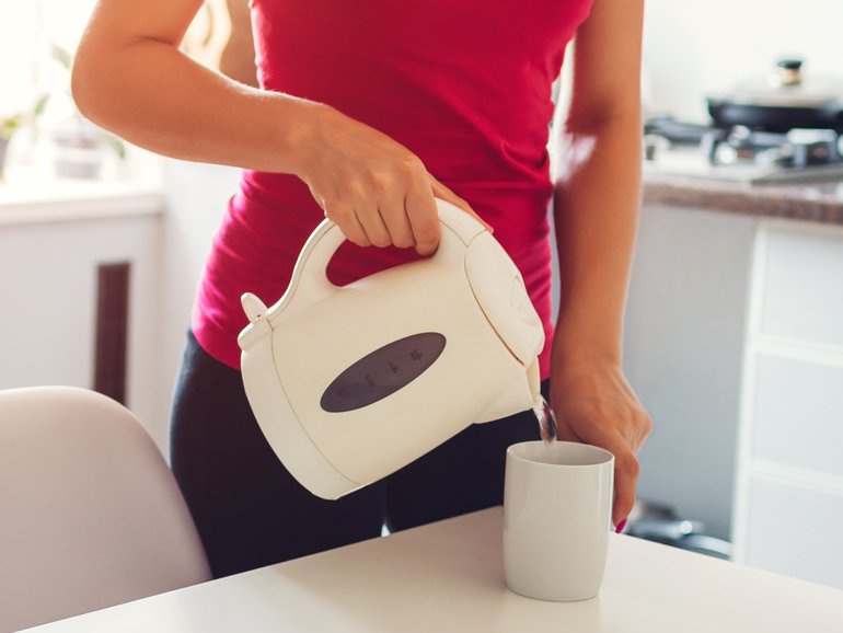 There are calls for warning labels on plastic kettles. 