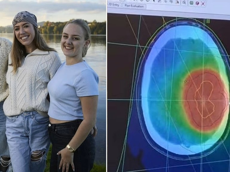 Paige Suisted (centre) was told she wouldn’t live long enough to be a mum.