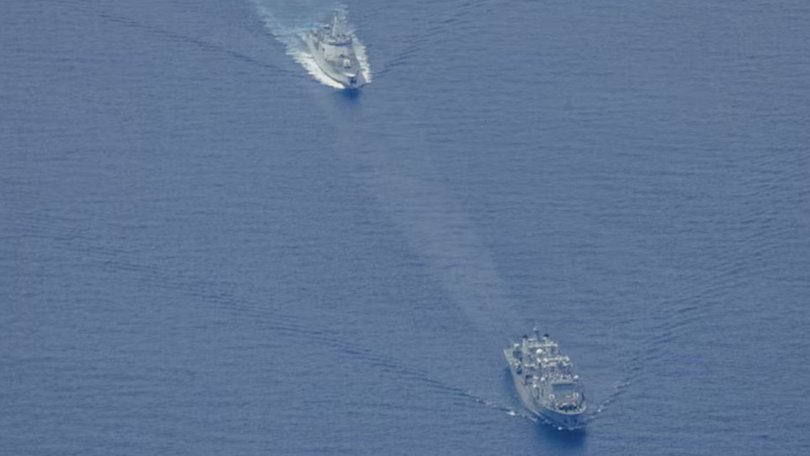 A flotilla of Chinese warships circumnavigated Australia earlier this year.