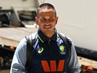 Usman Khawaja at the Gabba today.